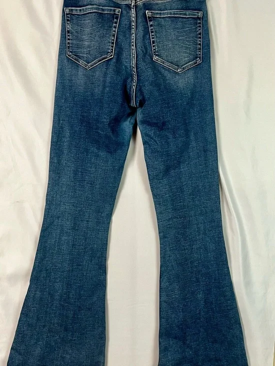BKE Women's Billie slim fit high rise super flare jeans 28x35.5 - Picture 11 of 14
